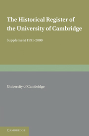 The Historical Register of the University of Cambridge