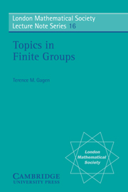 Topics in Finite Groups