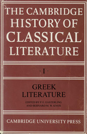 The Cambridge History of Classical Literature