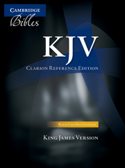 KJV Clarion Reference Bible, Black Calf Split Leather, KJ484:X