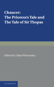 The Prioress's Tale, The Tale of Sir Thopas