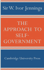 The Approach to Self-Government