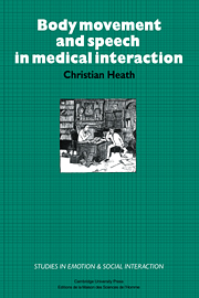 Body Movement and Speech in Medical Interaction