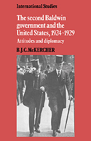 The Second Baldwin Government and the United States, 1924–1929