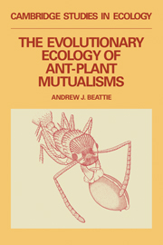 The Evolutionary Ecology of Ant–Plant Mutualisms