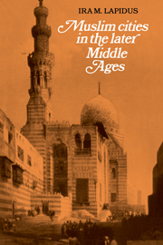 Muslim Cities in the Later Middle Ages