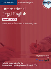 International Legal English 2nd Edition