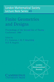 Finite Geometries and Designs