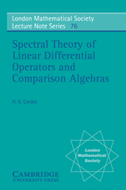 Spectral Theory of Linear Differential Operators and Comparison Algebras