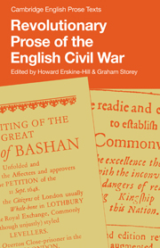 Revolutionary Prose of the English Civil War