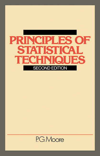 Principles Of Statistical Techniques