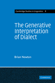 The Generative Interpretation of Dialect