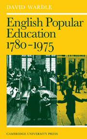 English Popular Education 1780–1975