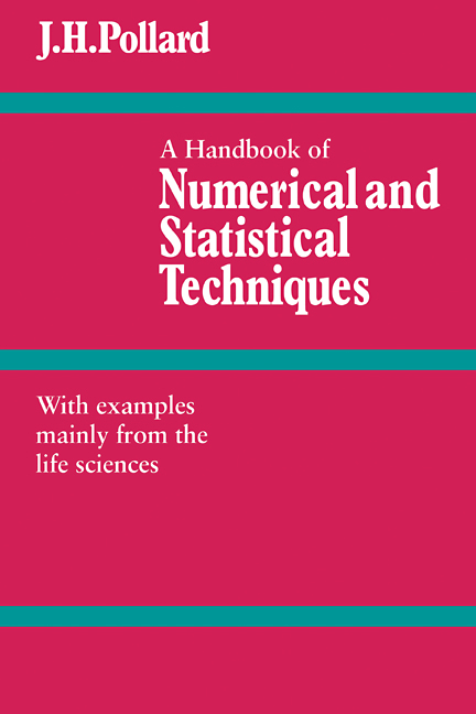 A Handbook Of Numerical And Statistical Techniques