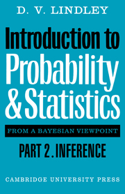 Introduction to Probability and Statistics from a Bayesian Viewpoint |  Statistics and probability: general interest