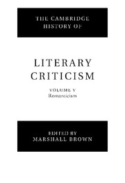 The Cambridge History of Literary Criticism