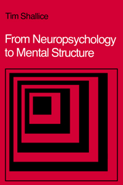 From Neuropsychology to Mental Structure