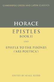 Horace: Epistles Book II and Ars Poetica