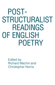 Post-structuralist Readings of English Poetry