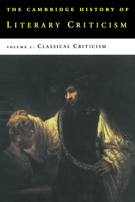 The Cambridge History of Literary Criticism