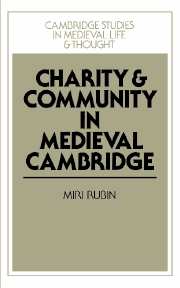 Charity and Community in Medieval Cambridge