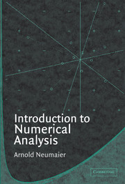 Introduction numerical analysis 1 | Numerical analysis | Cambridge 