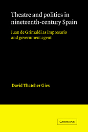 Theatre and Politics in Nineteenth-Century Spain