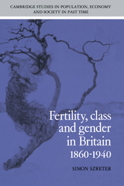 Fertility, Class and Gender in Britain, 1860–1940