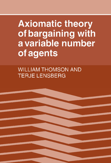 Axiomatic Theory of Bargaining with a Variable Number of Agents