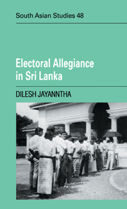 Electoral Allegiance in Sri Lanka