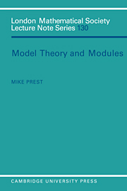 Model Theory and Modules