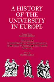 A History of the University in Europe