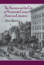 The Spectator and the City in Nineteenth Century American Literature