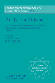 Analysis at Urbana