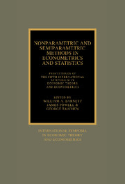 Nonparametric and Semiparametric Methods in Econometrics and Statistics
