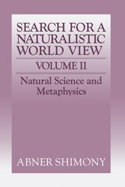 The Search for a Naturalistic World View