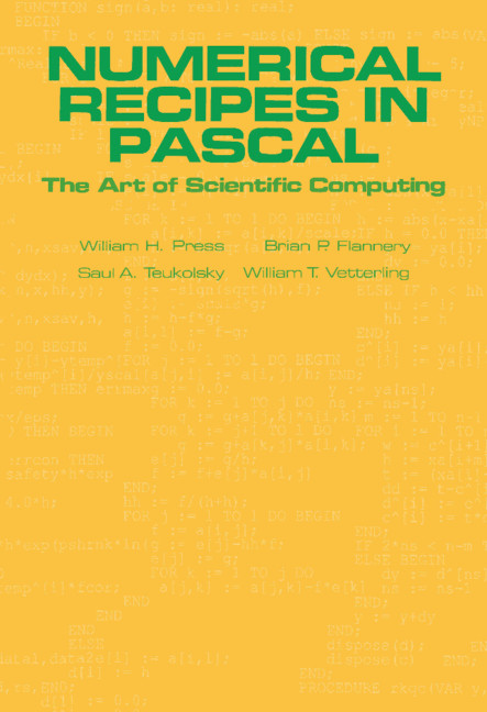 Numerical Recipes in Pascal (First Edition)