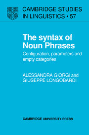 The Syntax of Noun Phrases