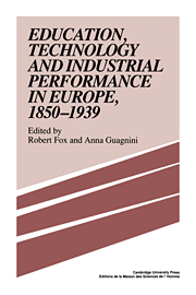 Education, Technology and Industrial Performance in Europe, 1850–1939