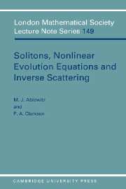 Solitons, Nonlinear Evolution Equations and Inverse Scattering