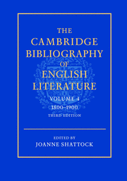 The Cambridge Bibliography of English Literature