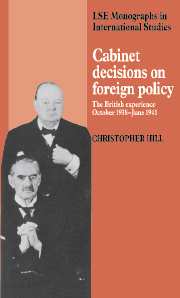 Cabinet Decisions on Foreign Policy