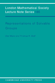 Representations of Solvable Groups