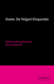 Dante: De vulgari eloquentia