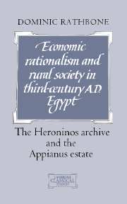 Economic Rationalism and Rural Society in Third-Century AD Egypt