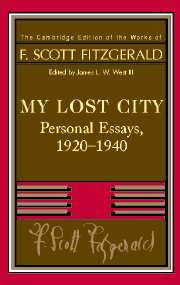 Fitzgerald: My Lost City