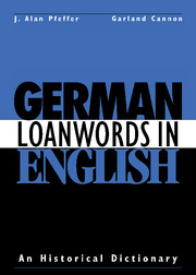 German Loanwords in English