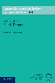 Lectures on Block Theory