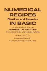 Numerical Recipes Routines and Examples in BASIC (First Edition)