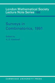 Surveys in Combinatorics, 1991